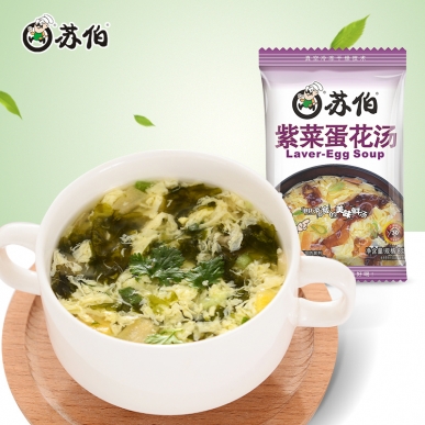 上海蘇伯8g裝紫菜蛋花速食湯