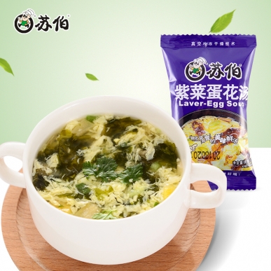 北京蘇伯12g裝紫菜蛋花速食湯